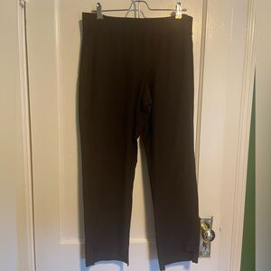 Eileen Fisher Chocolate Brown Stretch Pull on Trousers